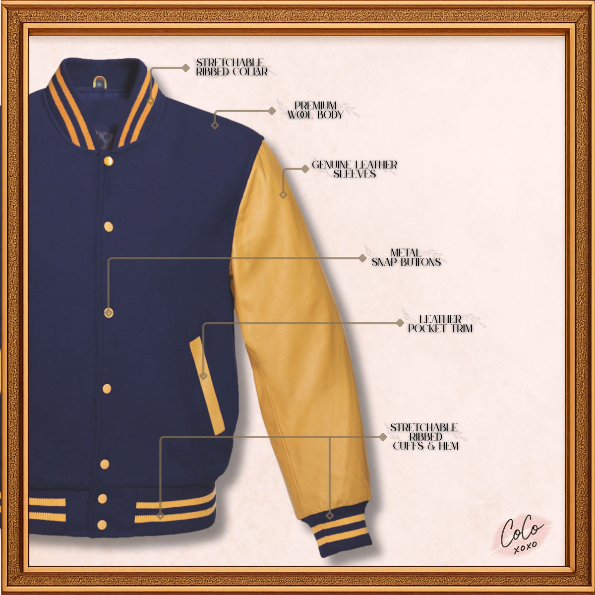 Custom Varsity Bomber Jacket in Dark Gray Wool and Genuine Cream Leather Sleeves, Custom Men’s, Kids Bomber Jacket
