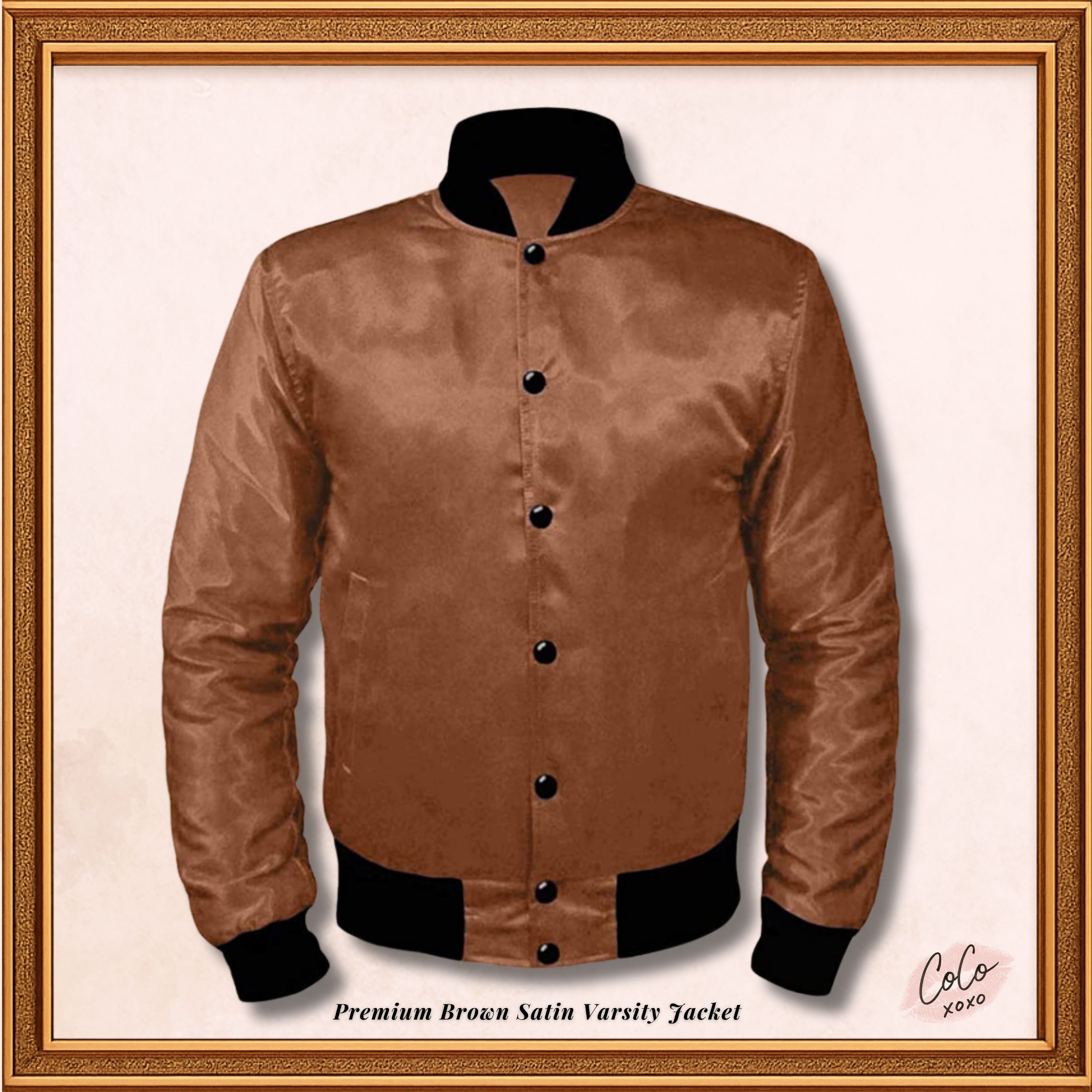 Varsity Light Blue Satin Baseball Letterman Streetwear Jacket Varsity Men's Women's Kid's Letterman collage jackets