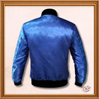 Varsity Light Blue Satin Baseball Letterman Streetwear Jacket Varsity Men's Women's Kid's Letterman collage jackets