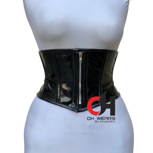 Women Underbust Front Zipper Corset Wais Trainer