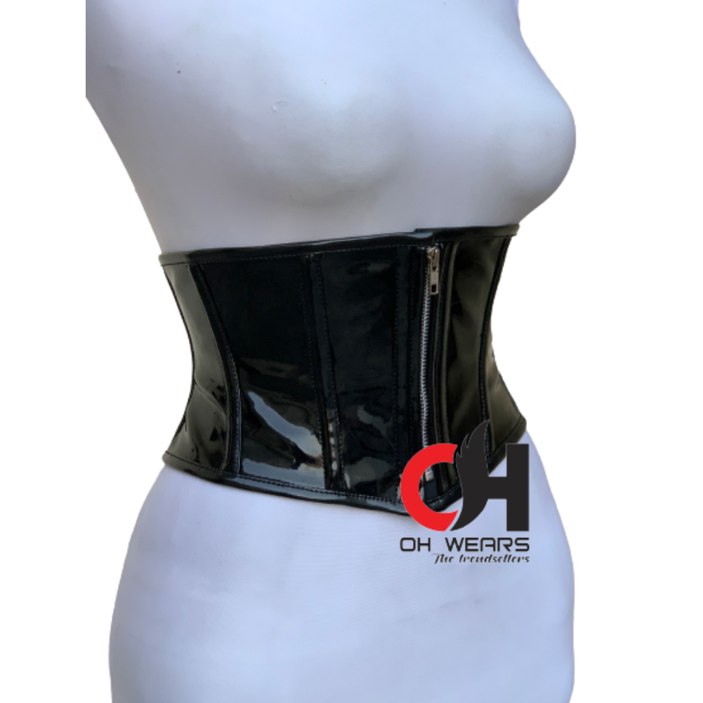 Women Underbust Front Zipper Corset Wais Trainer