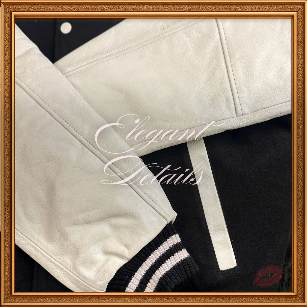 Unisex Wool Leather Varsity Jacket