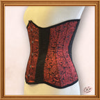 Black/Red Brocade Underbust Outwear Corset