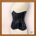 Classy Black Underbust Velvet Corset