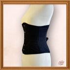 Black Underbust Cotton Corset