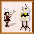 Women Black/Yellow Cotton Underbust Corset Steel Boned Waist Cincher