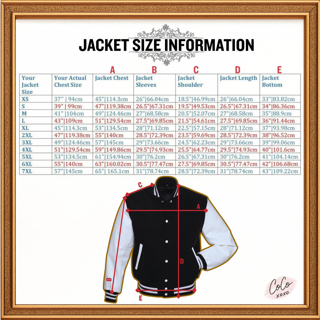 Unisex Wool Leather Varsity Jacket