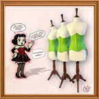Green Underbust Cotton Corset