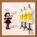 Yellow Underbust Cotton Corset