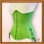 Green Underbust Cotton Corset
