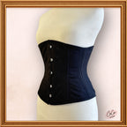 Black Underbust Cotton Corset