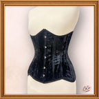 Classy Black Underbust Velvet Corset