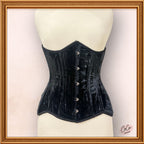 Classy Black Underbust Velvet Corset