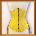 Yellow Underbust Cotton Corset