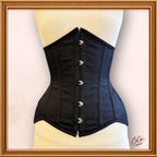 Black Underbust Cotton Corset