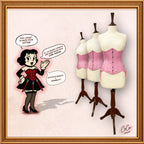 Pink Underbust Cotton Corset