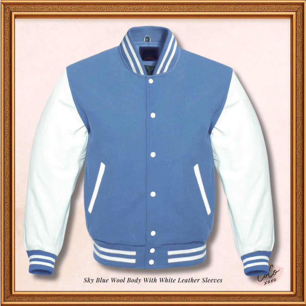 Unisex Wool Leather Varsity Jacket