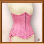 Pink Underbust Cotton Corset