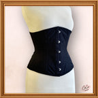 Black Underbust Cotton Corset