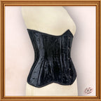 Classy Black Underbust Velvet Corset