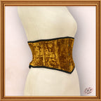 Women Cozy Brown Underbust Velvet Corset