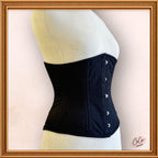 Black Underbust Cotton Corset