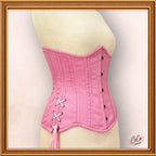 Pink Underbust Cotton Corset