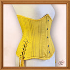Yellow Underbust Cotton Corset