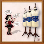 Blue Mesh Midbust/Waspie Corset