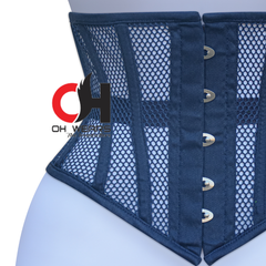 Cotton Mesh Underbust Waist Cincher Corset