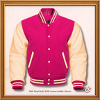 Women Varsity Bomber Jacket With Baggy Sleeves