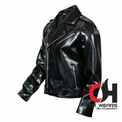 Gothic handmade Gothic Moto Black PVC Vinyl Jacket Stylish Men Motorcycle Jacket Punk Rock EMO Fetish Jacket OH-603-GJ Gothic Wears