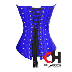 Women Half Bust Leather Overbust Buckled Corset Fashion Wear