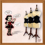 Black Underbust Cotton Corset