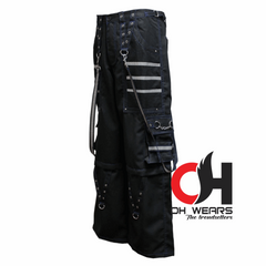 Gothic handmade Bondage Reflective Men Pant 6 pockets Punk Rock Trouser Pant Shorts OH-440-GT