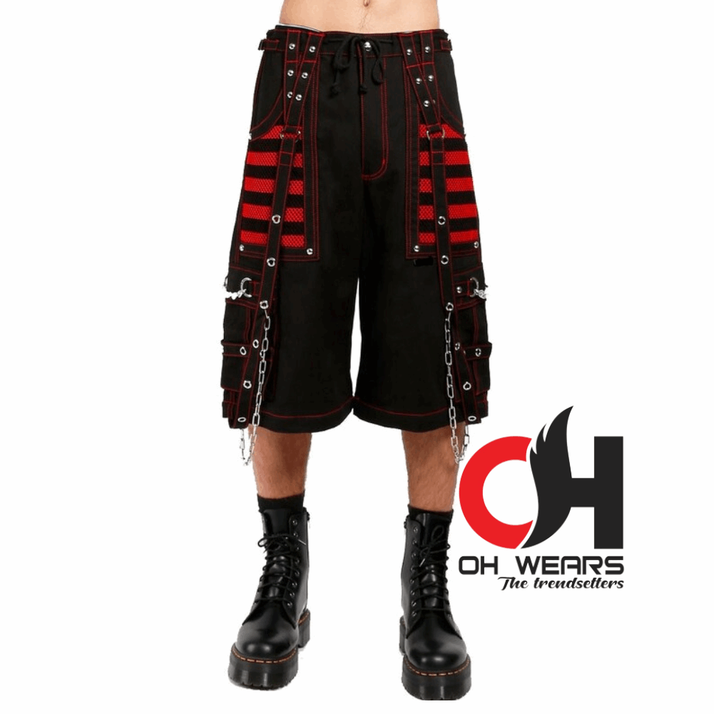 Bondage Rave Men Gothic Cyber Chain Goth Jeans Punk Rock Pant