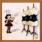 Black Satin Underbust Steampunk Bustier Corset