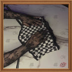 Checkered Black/White Underbust Corset