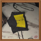 Women Black/Yellow Cotton Underbust Corset Steel Boned Waist Cincher