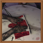 Christmas Special Red/White Underbust Velvet Waspie Corset