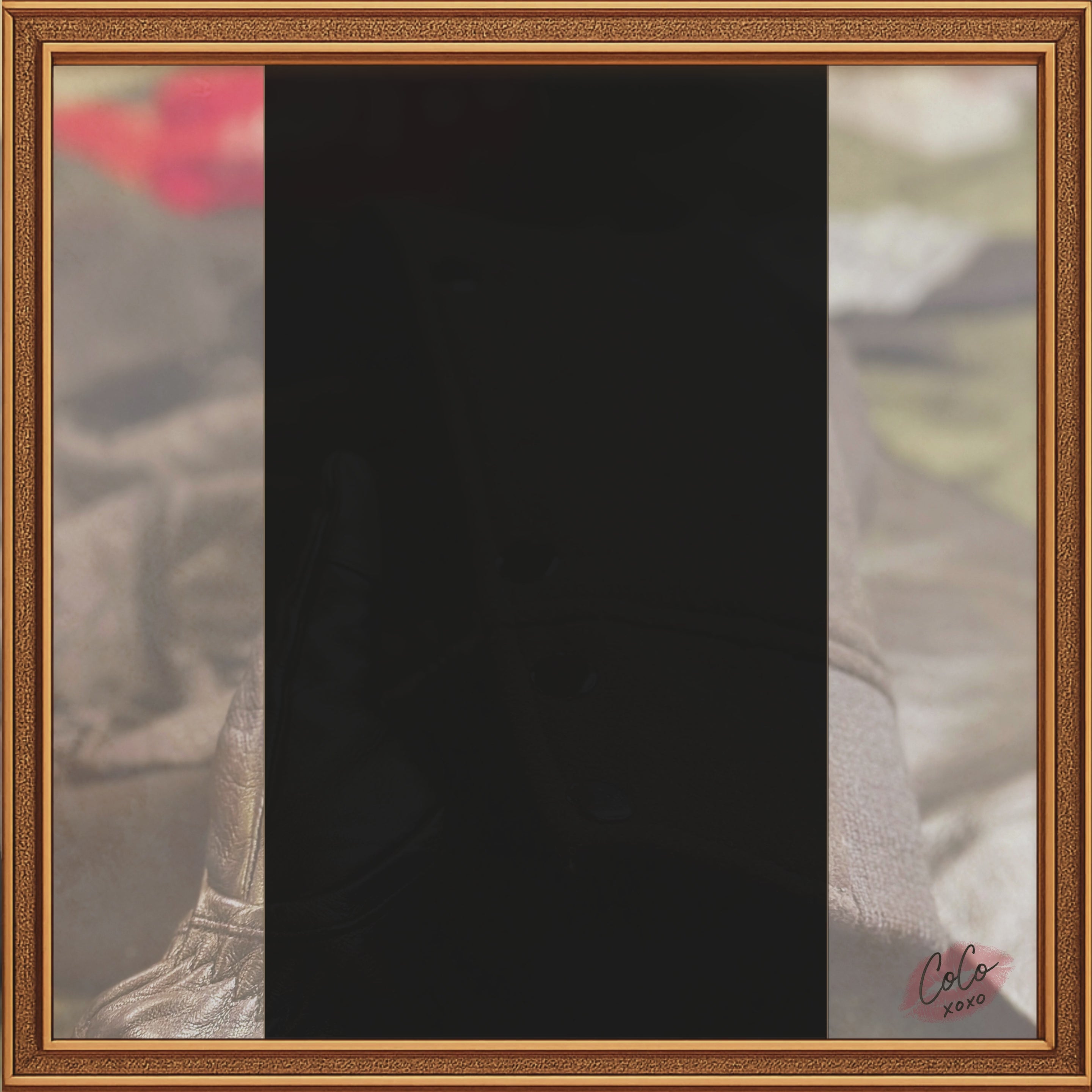 Black Wool Gold Leather Sleeves Varsity Jacket