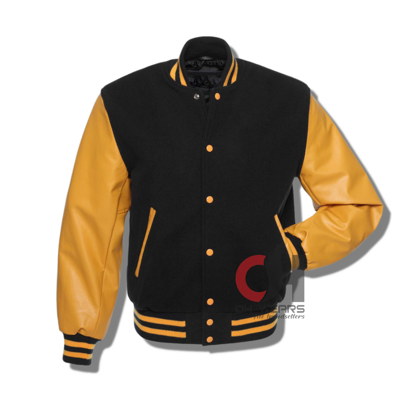 Unisex Varsity Wool Leather Jacket